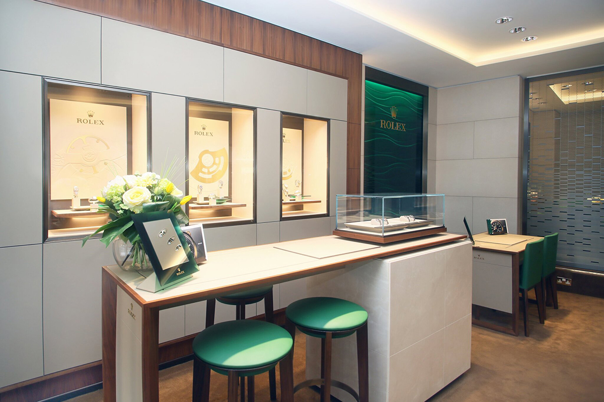 Rolex Showroom at H L Brown Sheffield